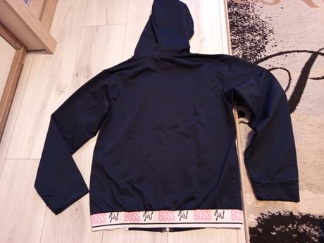Tmavo modrá mikina s kapucňou, l