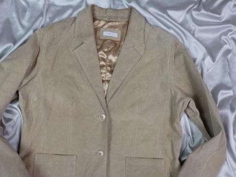 Luxusné kožené sako, 46