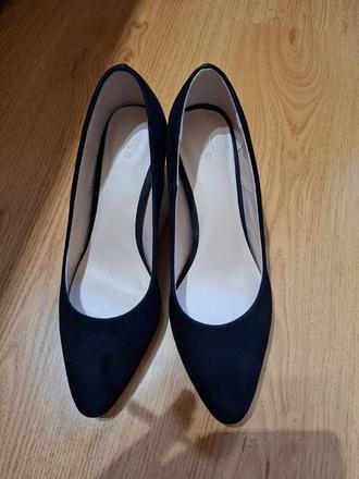 Čierne lodičky (veľkosť 36), h&m,36