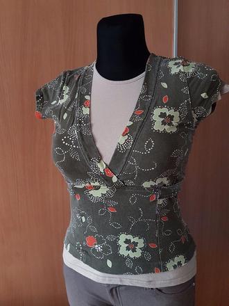 Olivový vero moda vršok vel.s/m, vero moda,s