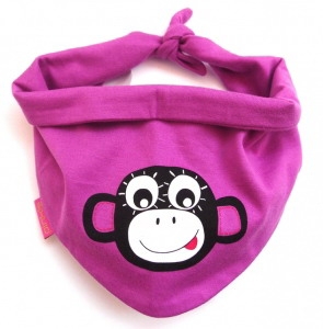 Pinkie šatka violet monkey, pinkie