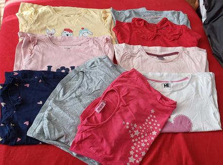 Tricka dlhy rukav 134/140-9kusov, sinsay,134