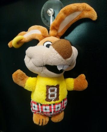 Plyšový zajac mirabilandia s prísavkou, 23 cm,