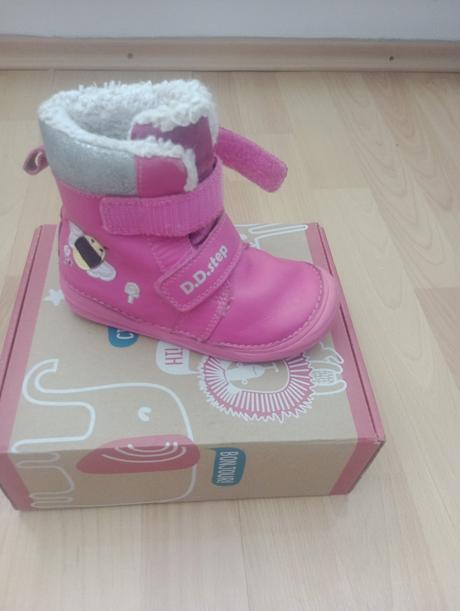 D.d. step zimné topánky fuksia c.26, d.d.step,26