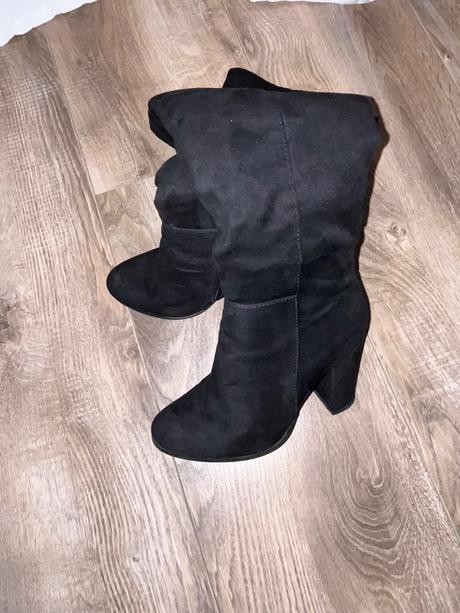 Čierne semišové čižmy, 36
