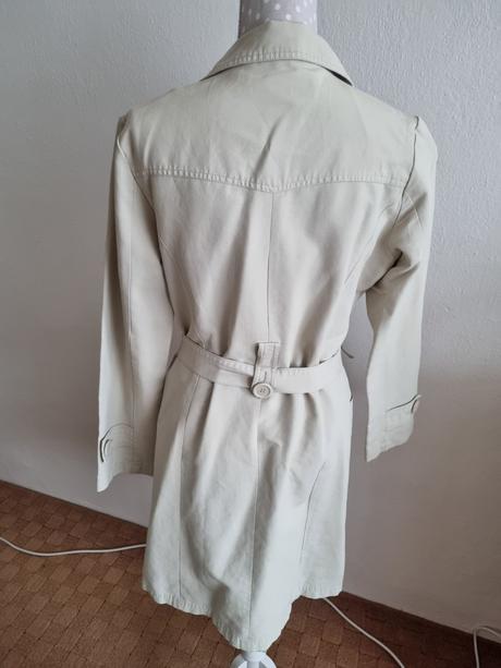 Krémový trenčkot kenvelo l, kenvelo,l