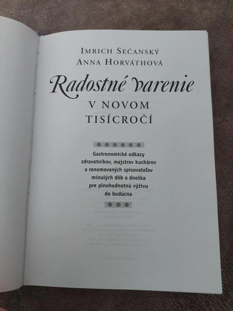 Radostné varenie v novom tisícročí - kniha recepto, 