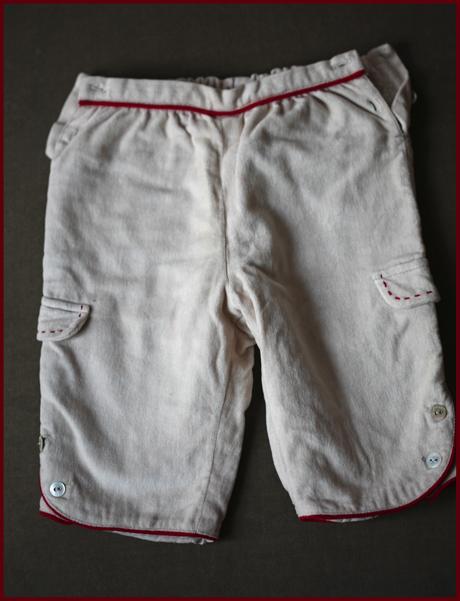 Zamatové nohavice zn. jacadi, 62