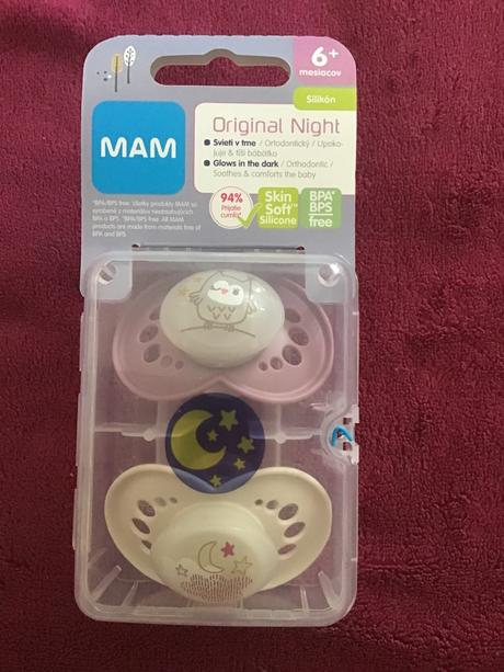 Nové mam svietiace cumlíky 6+ mesiacov, mam