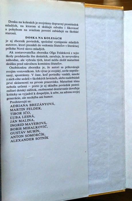 Doska na kolesách, zostavila oľga feldeková,