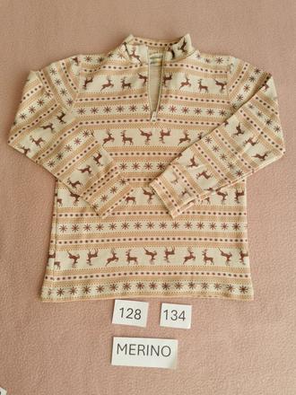 Joha merino tričko/ tenka mikina, 134