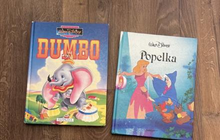 Disney knižky dumbo a popelka,