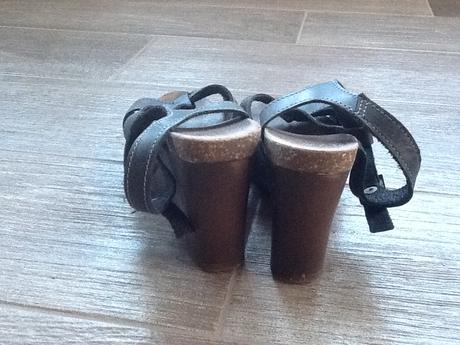 Inblu celokožené sandále na platforme, lasocki,39