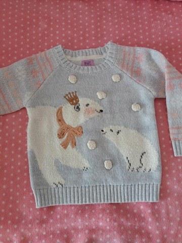 Teplý pulóver, f&f,86