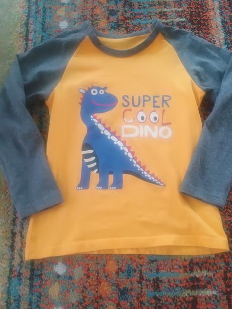 Tričko dino s dlhým rukávom 122, f&f,122