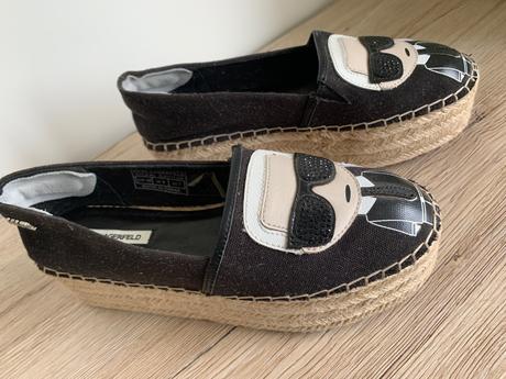 Espadrilky karl lagerfeld - kl80311 black lthr/tex, karl lagerfeld,38