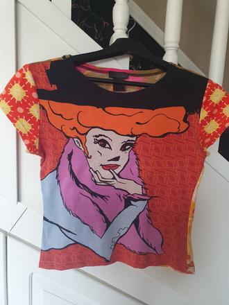 Tričko na štýl desigual, xs