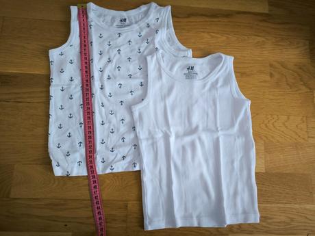 2 x tielko h&m organic cotton, h&m,98