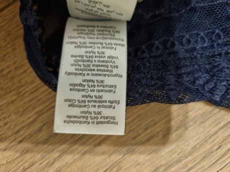 Modrý čipkový top 38, next,38