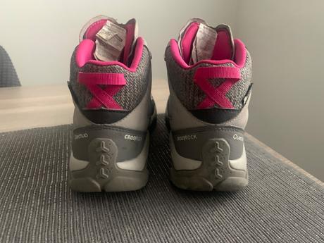 Detská nepremokavá turistická obuv crossrock so šn, quechua,36