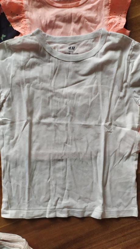 6. balíček tričiek s krátkym rukávom, h&m,116
