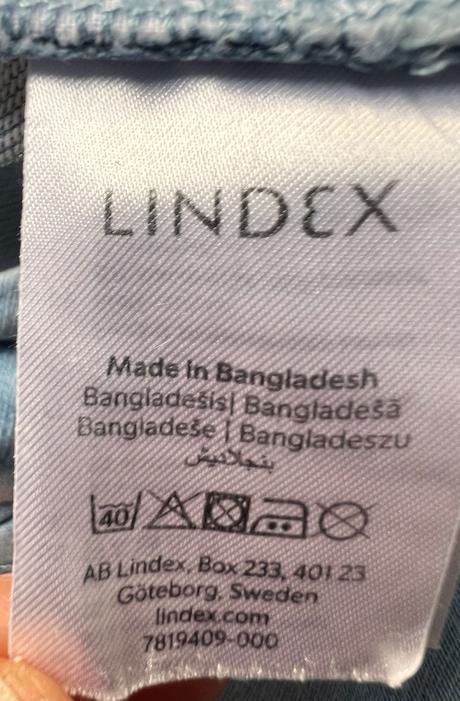 Bledomodré kraťase riflové z elastickej rifloviny, lindex,122