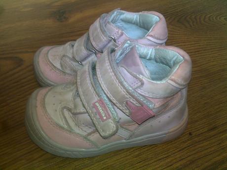 Kožené topánočky na suchý zips, protetika,22