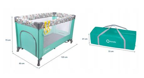 Cestovná postieľka, šírka (cm): 60,dĺžka (cm): 120