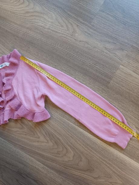 Bolerko 122-128, lem pretkávaný trbliet.niťou, h&m,122