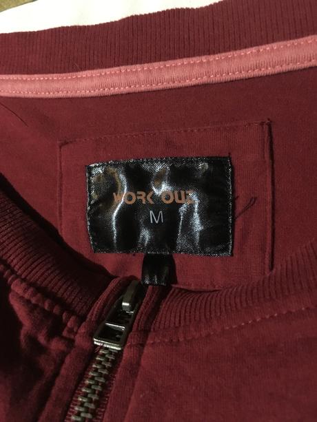 Tenká tričková mikina na zips nenosená, m