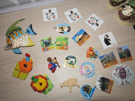 Megnetky aj drevené - cena spolu,