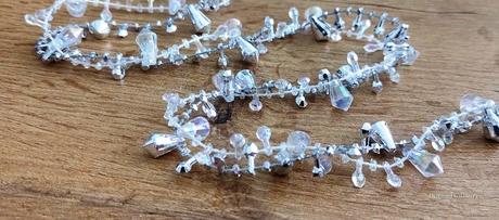 Girlanda kryštálová - ihlan - ab crystal, 