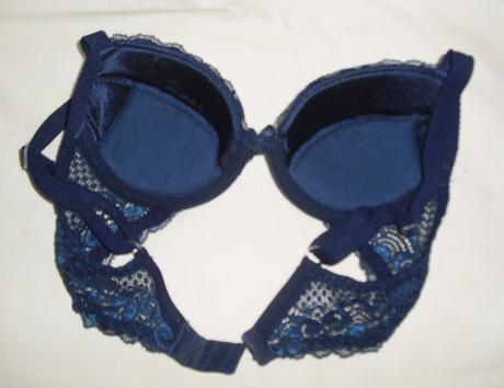 Modra cipkovana podprsenka, 75b
