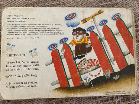 Retro staré leporelo všetko letí čo má krídla 1982,