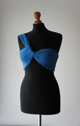 Letný asymetrický bandeau top zn.shein, xs