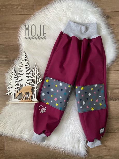 Reflexne softshellove nohavice na zimu/jar/jesen, 86 - 128