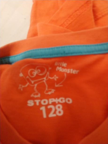 Chlapčenské oranžové tričko monster, 122-128 cm, 128