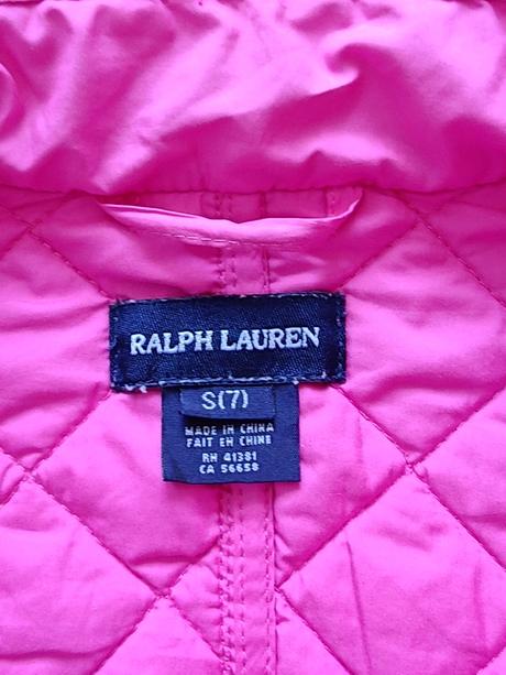 Ralph lauren dievčenská krásna prešívaná bunda, ralph lauren,128
