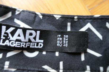 Karl lagerfeld satenove original monogram s/xs, s
