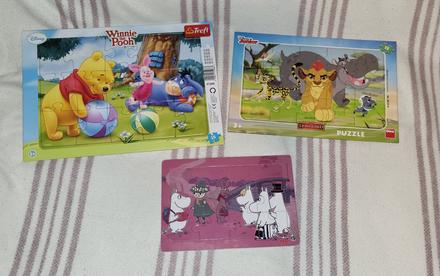 Puzzle od 3 rokov 3ks,