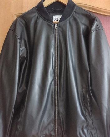 Koženková bunda zn. zara - unisex, zara,xl