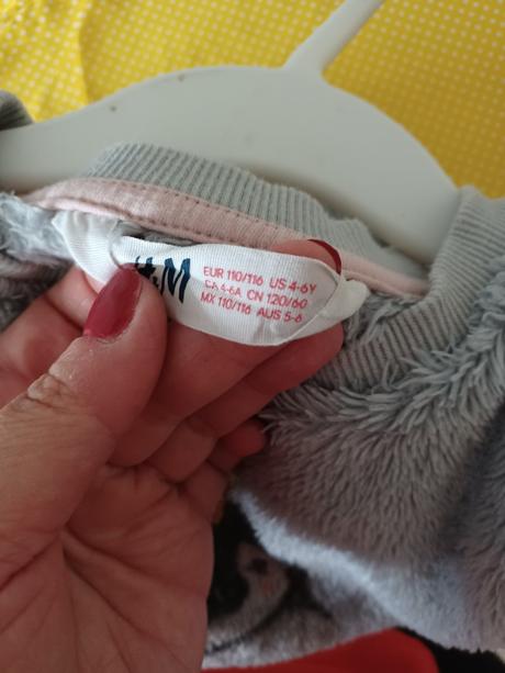 Tepla mikina, h&m,110