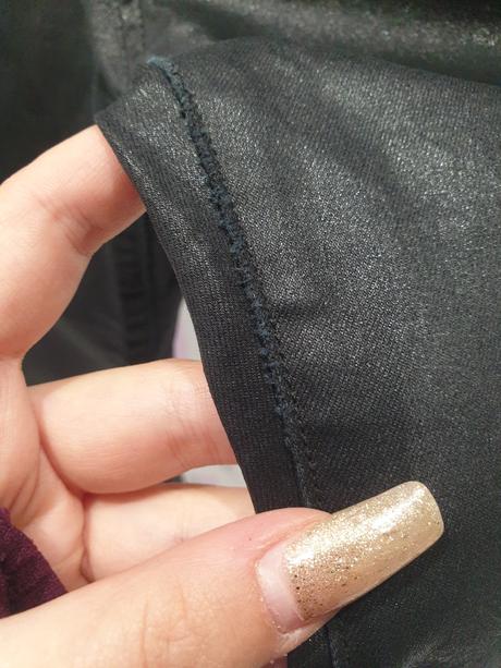 Pogumované čierne nohavice 40, h&m,40