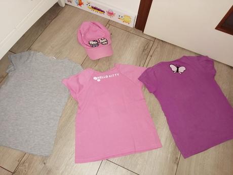 Tričká hk, šiltačka, 4 kusy, h&m,122