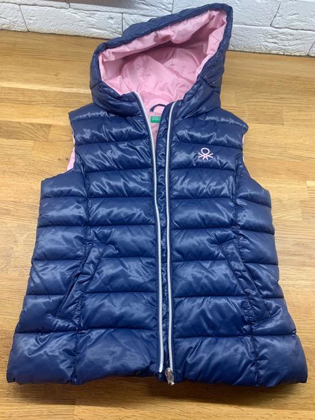 Prechodná prešívaná vesta benetton 128/134, benetton,128