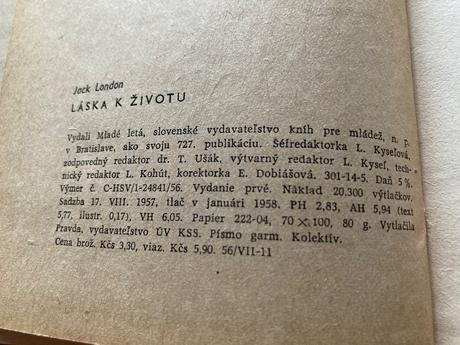 Jack london láska k životu (1958), 