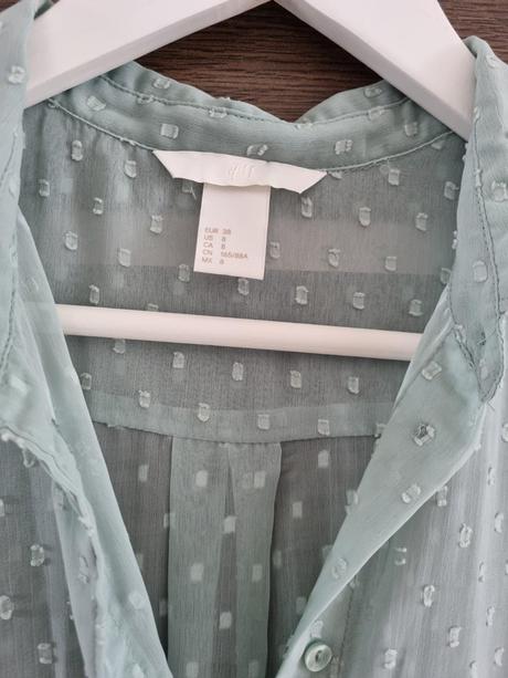 Transparentná blúzka, h&m,38