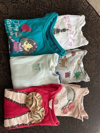 Tricka s dlhym rukavom 6 ks, 92