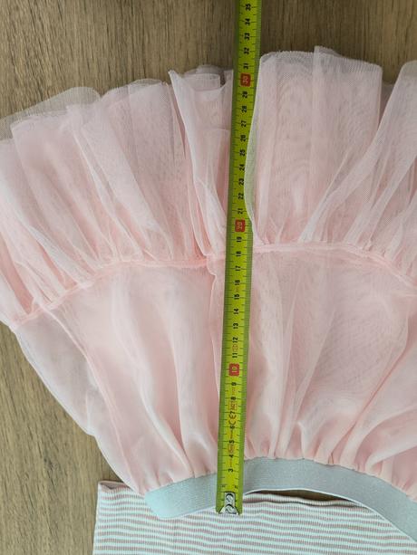 H&m tričko rebrovane s volánom 122/128, h&m,122