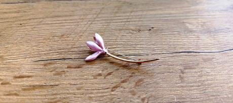 Brošňa tulipán - ružový, 